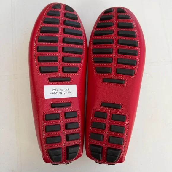 New ARTISURE Red Penny Loafers Driving Moccasins Women’s SIZE 9.5 - Picture 6 of 8
